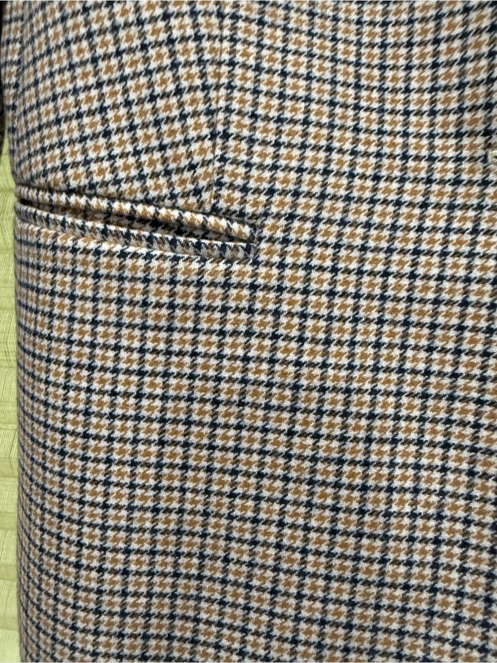 J. Crew Women's Tan & Navy Plaid Blazer - Picture 4 of 9